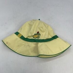 Masters Bucket Hat Yellow One Size Fits Most Adjustable Golfing Outdoor Tennis